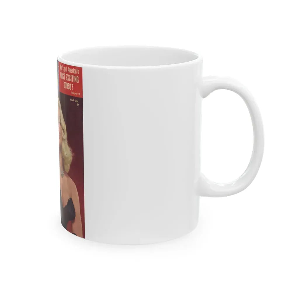 Diana Dors #129 - Mag. Cover (Vintage Female Icon) White Coffee Mug - Go Mug Yourself