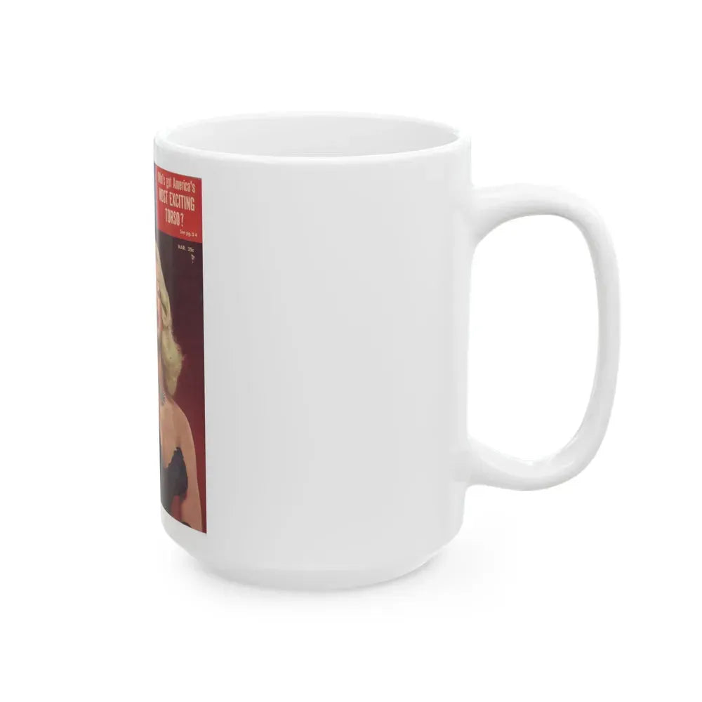 Diana Dors #129 - Mag. Cover (Vintage Female Icon) White Coffee Mug - Go Mug Yourself
