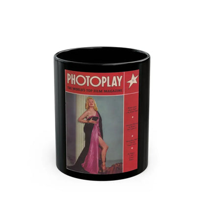 Diana Dors #130 - Mag. Cover (Vintage Female Icon) Black Coffee Mug 11oz - Go Mug Yourself