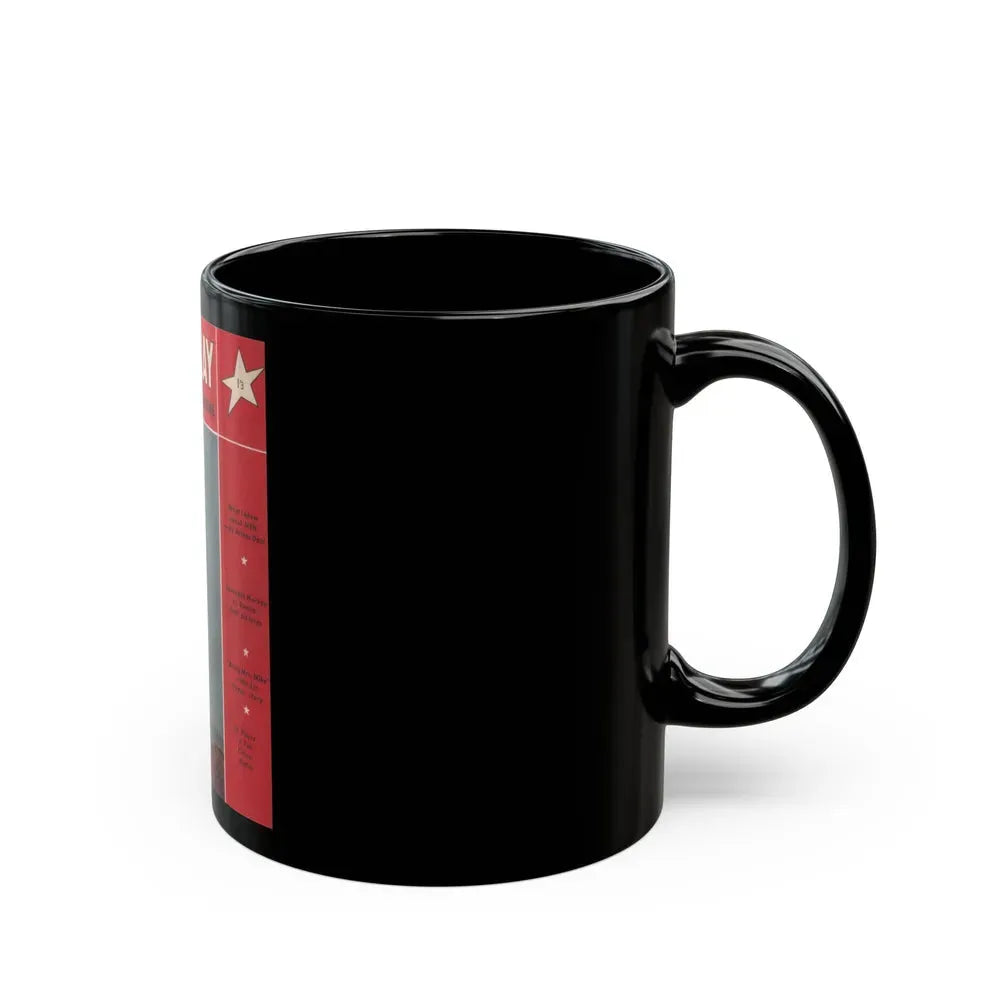 Diana Dors #130 - Mag. Cover (Vintage Female Icon) Black Coffee Mug - Go Mug Yourself