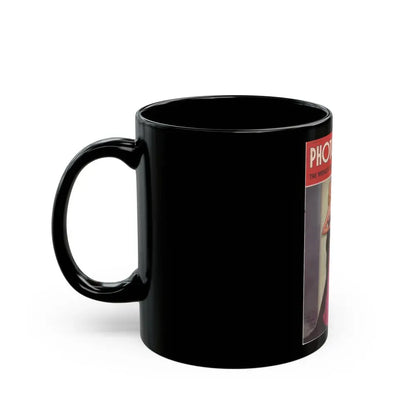 Diana Dors #130 - Mag. Cover (Vintage Female Icon) Black Coffee Mug - Go Mug Yourself
