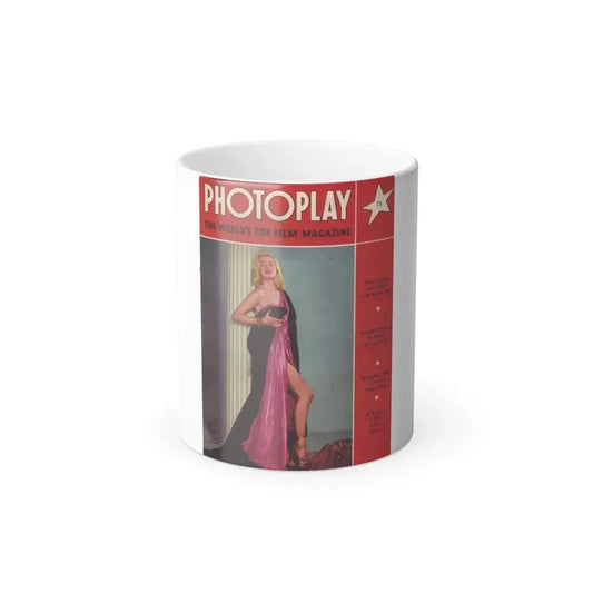 Diana Dors #130 - Mag. Cover (Vintage Female Icon) Color Changing Mug 11oz 11oz - Go Mug Yourself