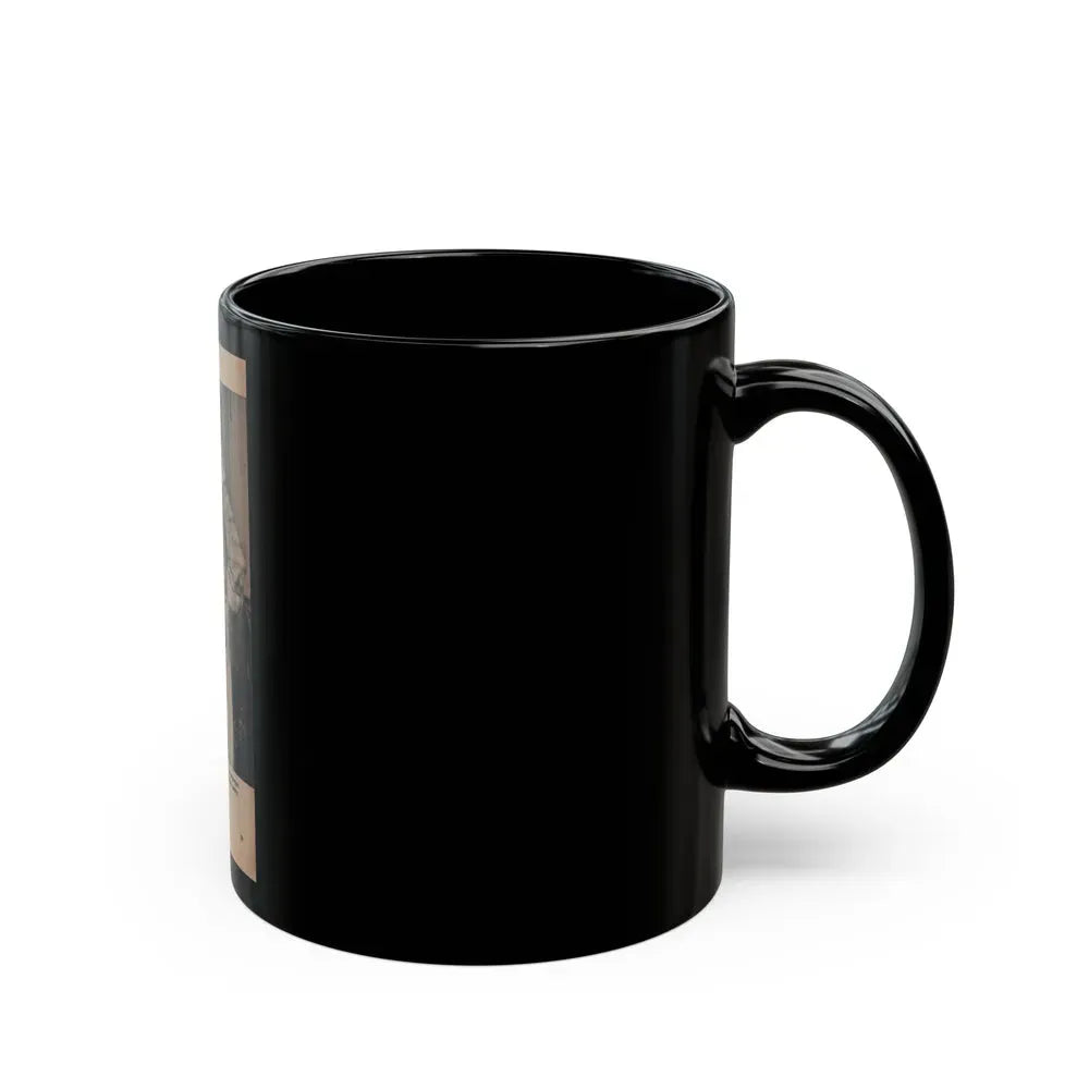 Diana Dors #140 - 1 of 2 B&W Pin-Up Photos from Mr. Magazine Aug. of '59 (Vintage Female Icon) Black Coffee Mug - Go Mug Yourself
