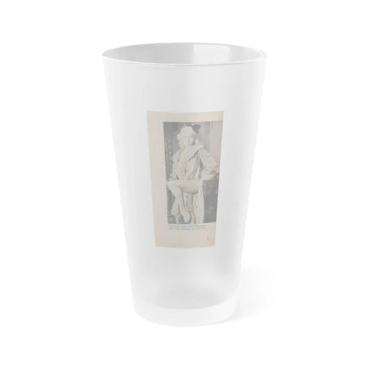 Diana Dors #140 - 1 of 2 B&W Pin-Up Photos from Mr. Magazine Aug. of '59 (Vintage Female Icon) Frosted Pint Glass 16oz 16oz Frosted - Go Mug Yourself