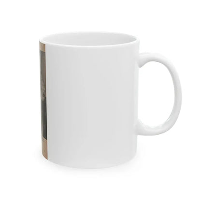 Diana Dors #140 - 1 of 2 B&W Pin-Up Photos from Mr. Magazine Aug. of '59 (Vintage Female Icon) White Coffee Mug - Go Mug Yourself