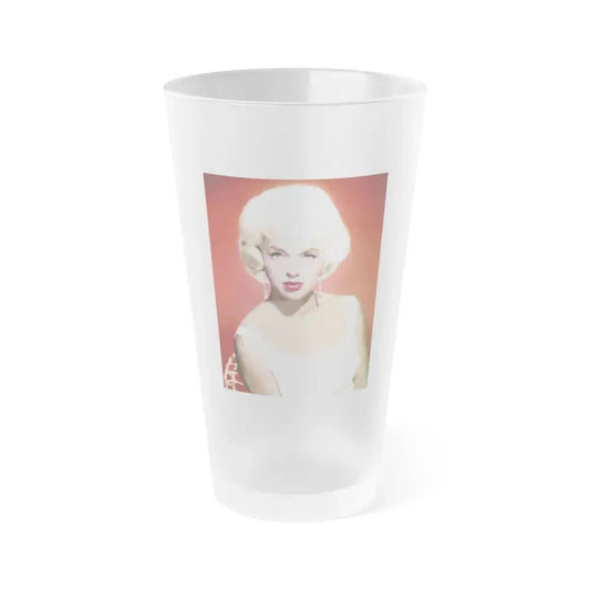 Diana Dors #143 (Vintage Female Icon) Frosted Pint Glass 16oz 16oz Frosted - Go Mug Yourself