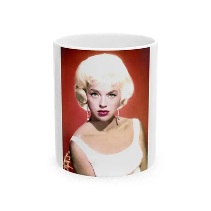 Diana Dors #143 (Vintage Female Icon) White Coffee Mug 11oz - Go Mug Yourself