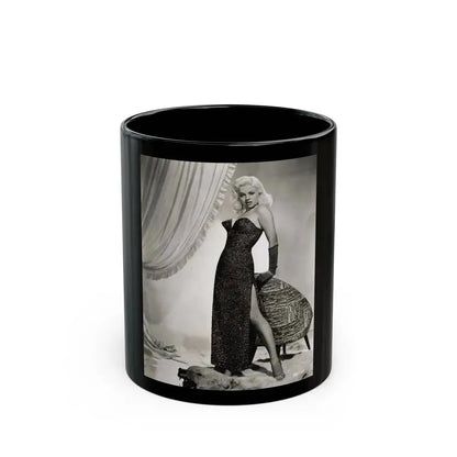 Diana Dors #144 (Vintage Female Icon) Black Coffee Mug 11oz - Go Mug Yourself