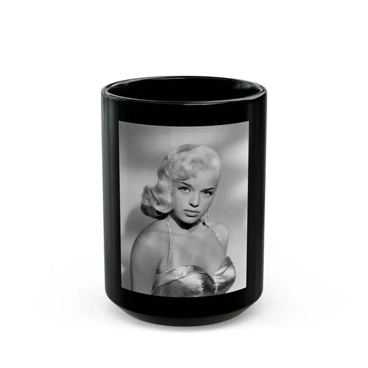 Diana Dors #15 (Vintage Female Icon) Black Coffee Mug 15oz - Go Mug Yourself