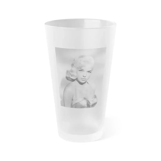 Diana Dors #15 (Vintage Female Icon) Frosted Pint Glass 16oz 16oz Frosted - Go Mug Yourself
