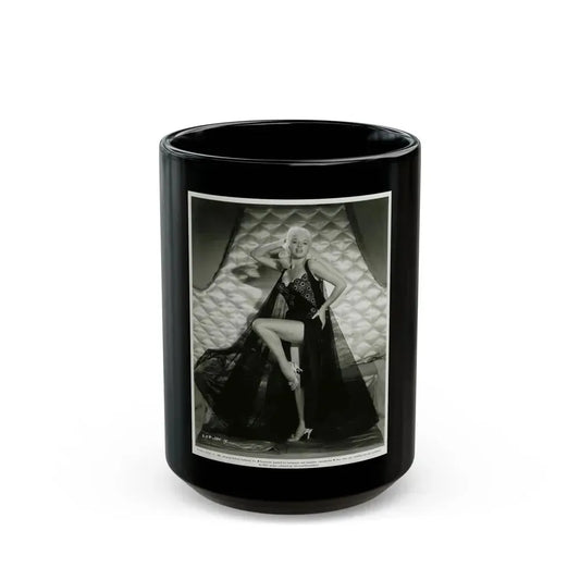 Diana Dors #150 (Vintage Female Icon) Black Coffee Mug 15oz - Go Mug Yourself