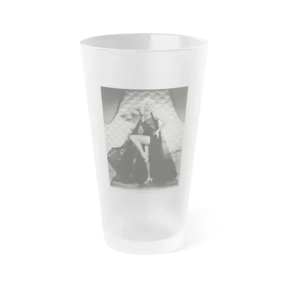 Diana Dors #150 (Vintage Female Icon) Frosted Pint Glass 16oz 16oz Frosted - Go Mug Yourself