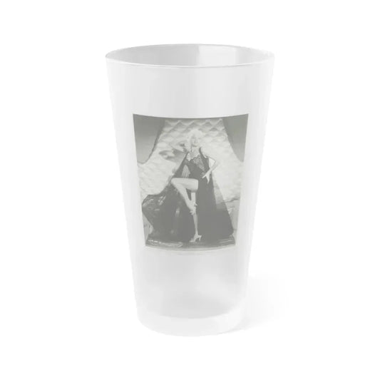 Diana Dors #150 (Vintage Female Icon) Frosted Pint Glass 16oz 16oz Frosted - Go Mug Yourself