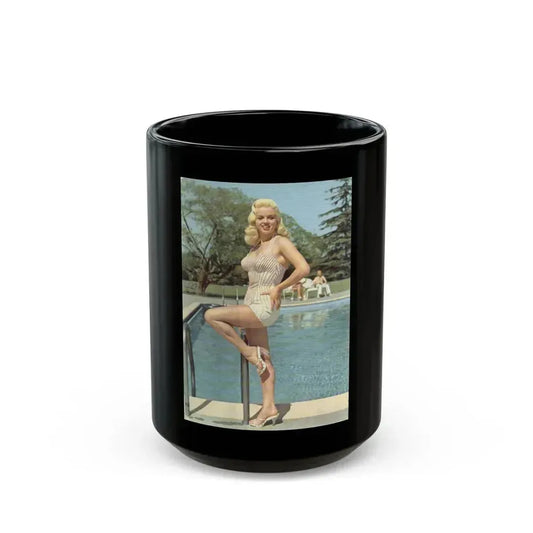 Diana Dors #154 (Vintage Female Icon) Black Coffee Mug 15oz - Go Mug Yourself