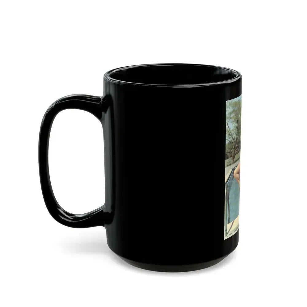 Diana Dors #154 (Vintage Female Icon) Black Coffee Mug - Go Mug Yourself