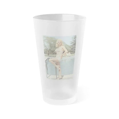 Diana Dors #154 (Vintage Female Icon) Frosted Pint Glass 16oz 16oz Frosted - Go Mug Yourself