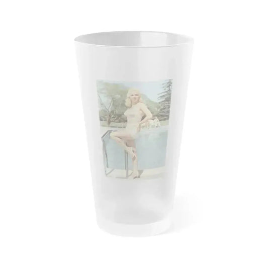 Diana Dors #154 (Vintage Female Icon) Frosted Pint Glass 16oz 16oz Frosted - Go Mug Yourself