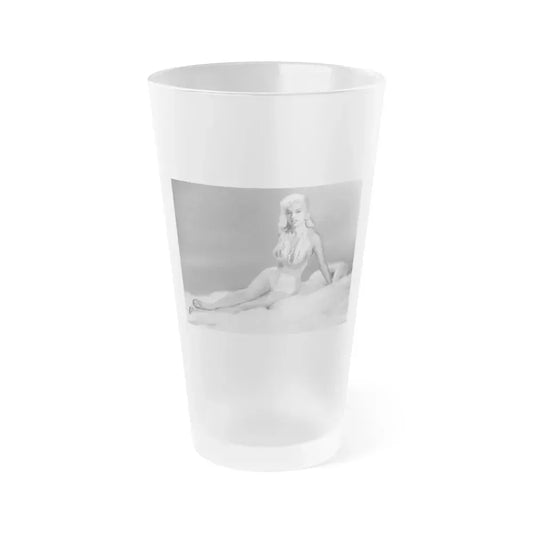 Diana Dors #155 (Vintage Female Icon) Frosted Pint Glass 16oz 16oz Frosted - Go Mug Yourself