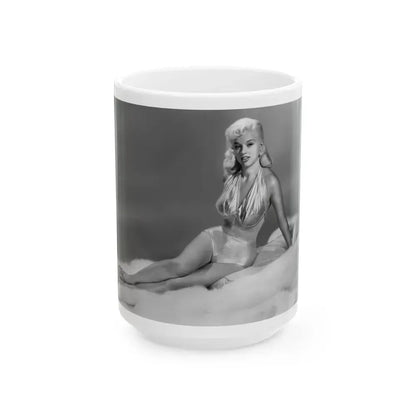 Diana Dors #155 (Vintage Female Icon) White Coffee Mug 15oz - Go Mug Yourself