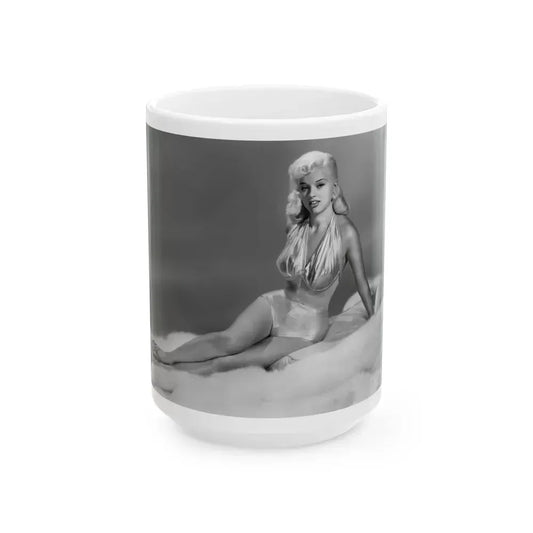 Diana Dors #155 (Vintage Female Icon) White Coffee Mug 15oz - Go Mug Yourself