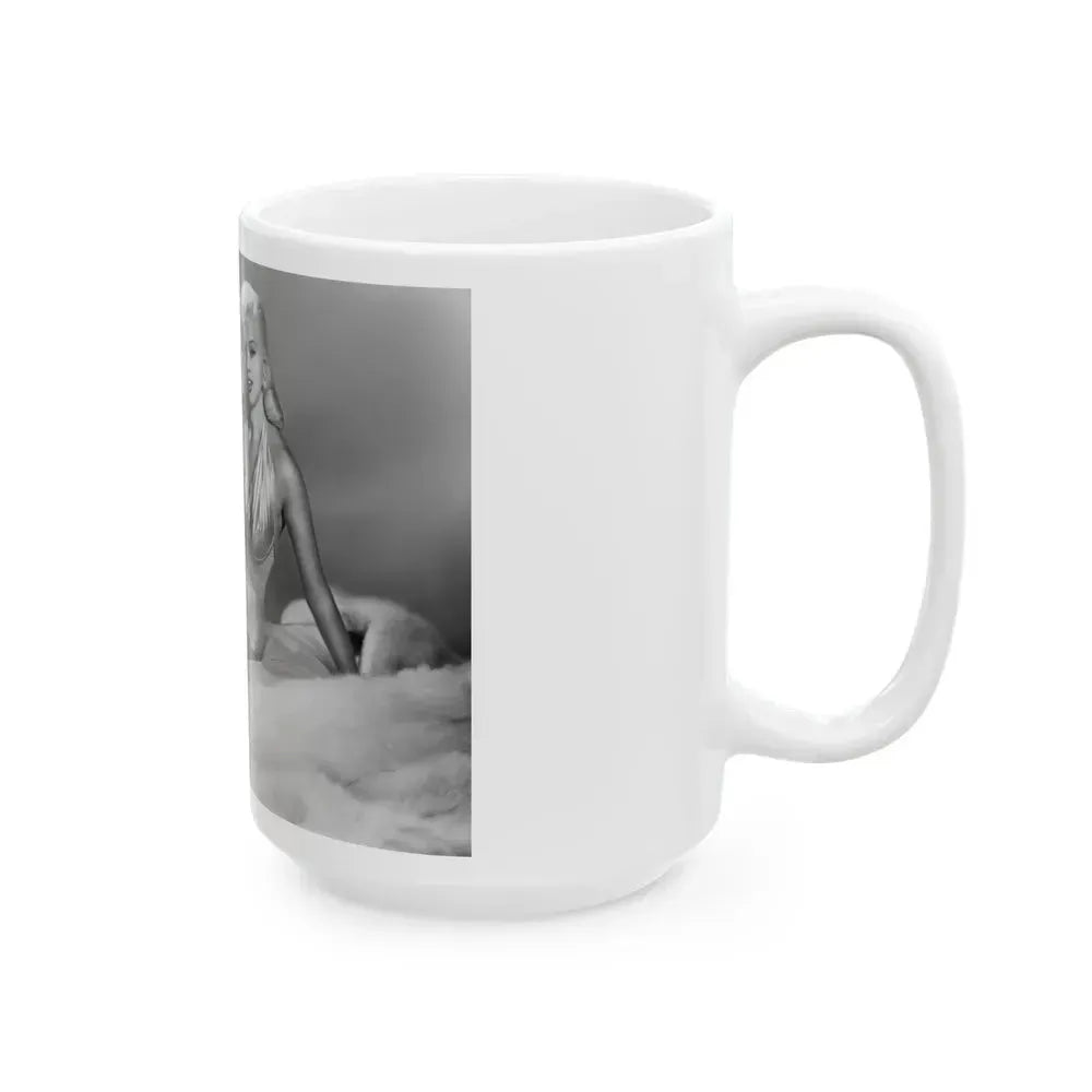 Diana Dors #155 (Vintage Female Icon) White Coffee Mug - Go Mug Yourself