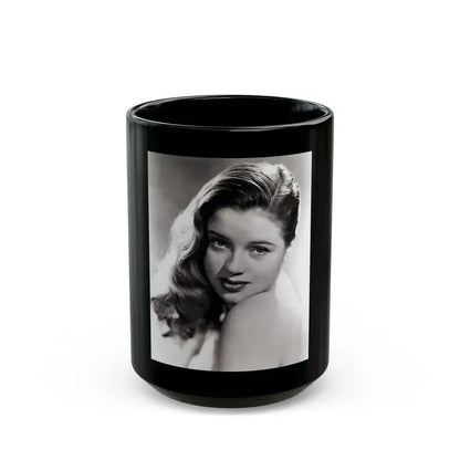 Diana Dors #156 (Vintage Female Icon) Black Coffee Mug 15oz - Go Mug Yourself