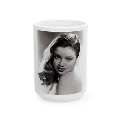 Diana Dors #156 (Vintage Female Icon) White Coffee Mug 15oz - Go Mug Yourself