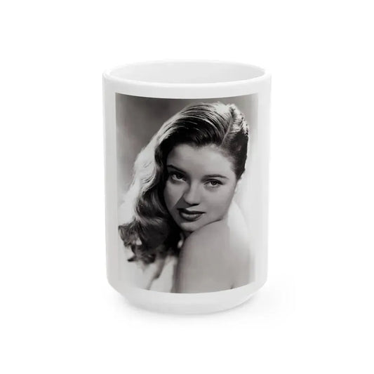 Diana Dors #156 (Vintage Female Icon) White Coffee Mug 15oz - Go Mug Yourself