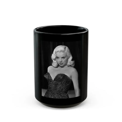 Diana Dors #158 (Vintage Female Icon) Black Coffee Mug 15oz - Go Mug Yourself