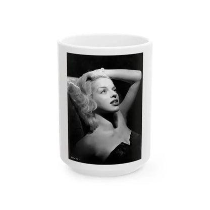 Diana Dors #159 (Vintage Female Icon) White Coffee Mug 15oz - Go Mug Yourself