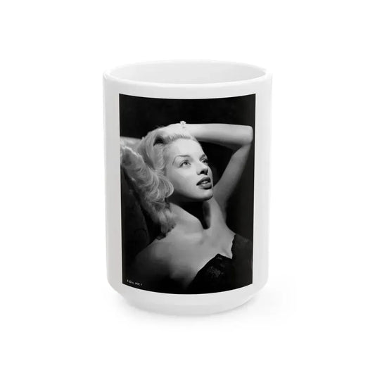 Diana Dors #159 (Vintage Female Icon) White Coffee Mug 15oz - Go Mug Yourself