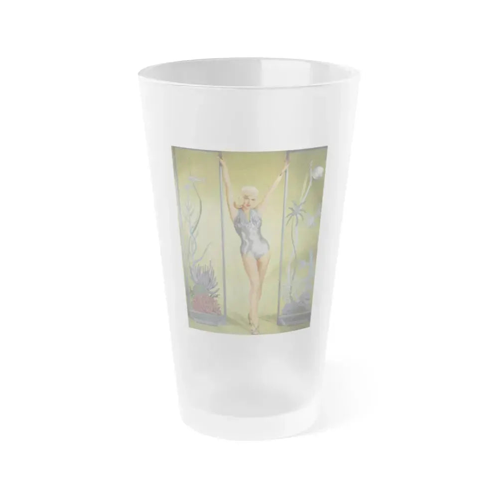 Diana Dors #160 - (Vintage Female Icon) Frosted Pint Glass 16oz 16oz Frosted - Go Mug Yourself