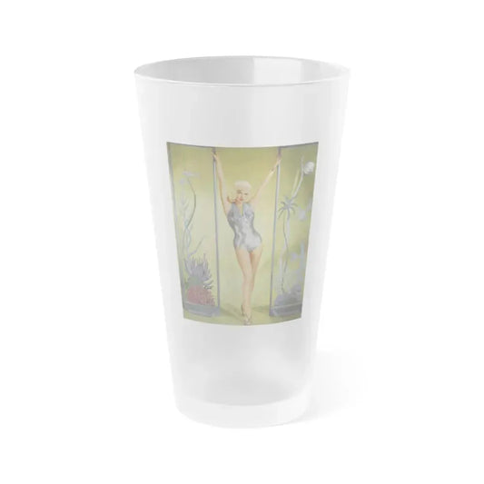 Diana Dors #160 - (Vintage Female Icon) Frosted Pint Glass 16oz 16oz Frosted - Go Mug Yourself