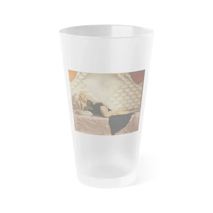 Diana Dors #161 (Vintage Female Icon) Frosted Pint Glass 16oz 16oz Frosted - Go Mug Yourself