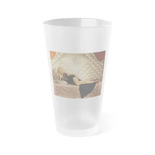 Diana Dors #161 (Vintage Female Icon) Frosted Pint Glass 16oz 16oz Frosted - Go Mug Yourself