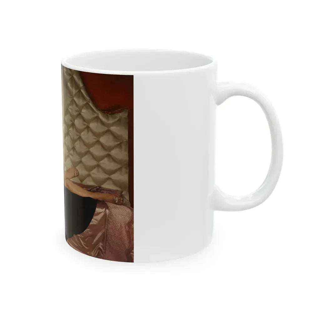Diana Dors #161 (Vintage Female Icon) White Coffee Mug - Go Mug Yourself