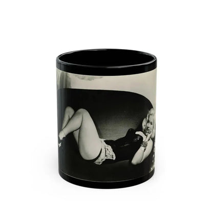 Diana Dors #164 (Vintage Female Icon) Black Coffee Mug 11oz - Go Mug Yourself