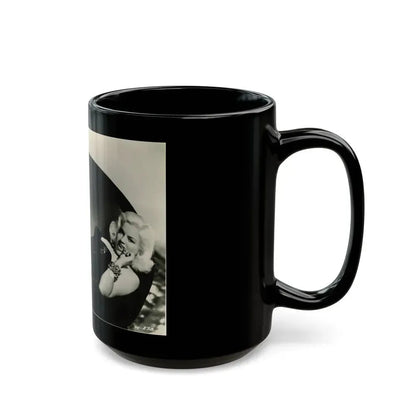 Diana Dors #164 (Vintage Female Icon) Black Coffee Mug - Go Mug Yourself