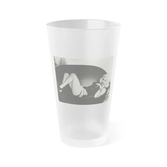 Diana Dors #164 (Vintage Female Icon) Frosted Pint Glass 16oz 16oz Frosted - Go Mug Yourself