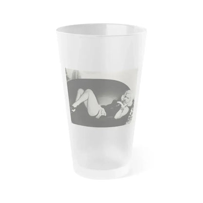 Diana Dors #164 (Vintage Female Icon) Frosted Pint Glass 16oz 16oz Frosted - Go Mug Yourself