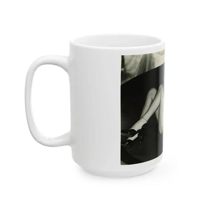 Diana Dors #164 (Vintage Female Icon) White Coffee Mug - Go Mug Yourself
