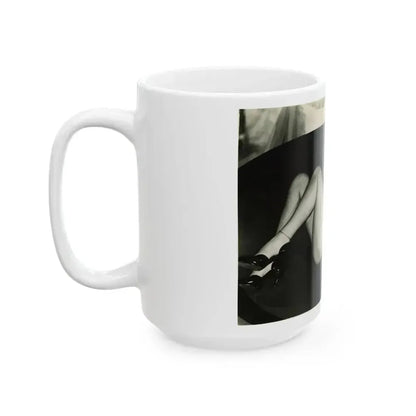 Diana Dors #164 (Vintage Female Icon) White Coffee Mug - Go Mug Yourself