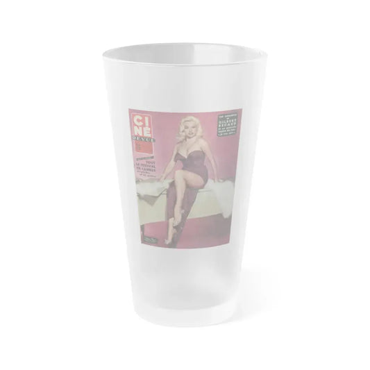 Diana Dors #165 (Vintage Female Icon) Frosted Pint Glass 16oz 16oz Frosted - Go Mug Yourself