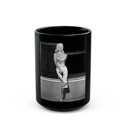 Diana Dors #166 (Vintage Female Icon) Black Coffee Mug 15oz - Go Mug Yourself