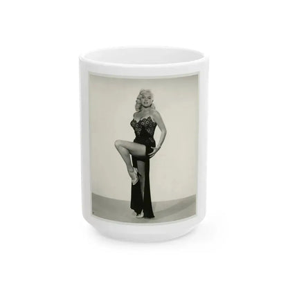 Diana Dors #167 (Vintage Female Icon) White Coffee Mug 15oz - Go Mug Yourself