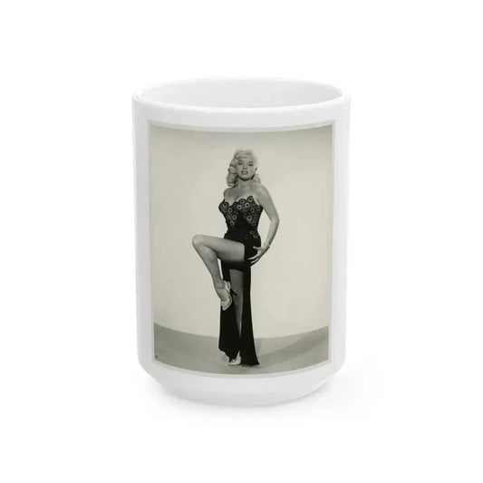 Diana Dors #167 (Vintage Female Icon) White Coffee Mug 15oz - Go Mug Yourself