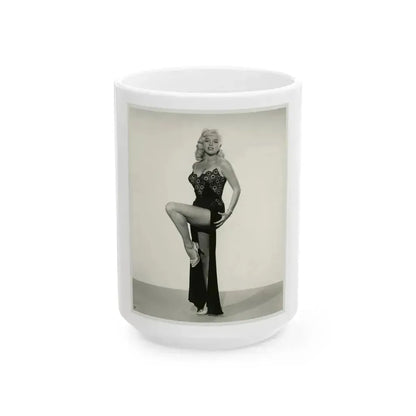 Diana Dors #167 (Vintage Female Icon) White Coffee Mug 15oz - Go Mug Yourself