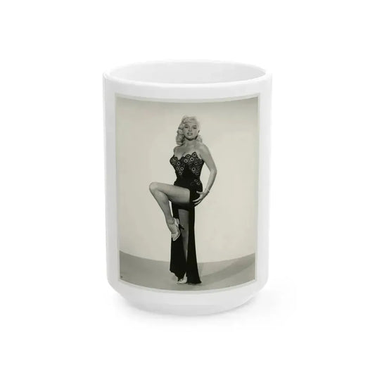 Diana Dors #167 (Vintage Female Icon) White Coffee Mug 15oz - Go Mug Yourself