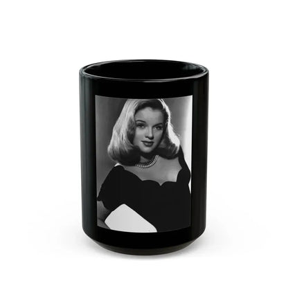 Diana Dors #169 (Vintage Female Icon) Black Coffee Mug 15oz - Go Mug Yourself
