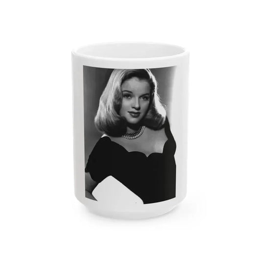 Diana Dors #169 (Vintage Female Icon) White Coffee Mug 15oz - Go Mug Yourself